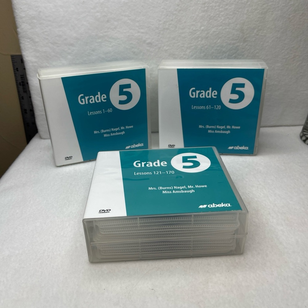 Abeka 5th Grade DVD complete set